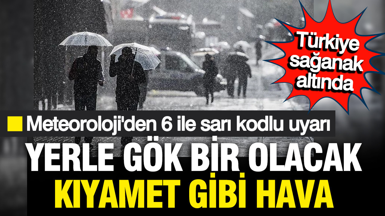Meteoroloji’den Şiddetli Yağış Uyarısı: Batı Bölgesi İçin Sarı Kodlu Alarm