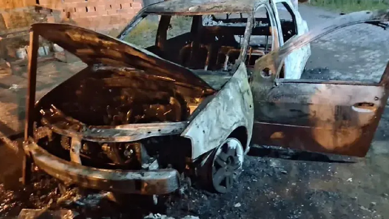 Korgan’da Sendika Başkanının Aracına Kundaklama Şoku!